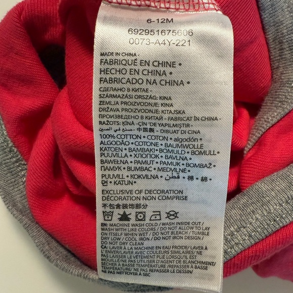 💥4/$20💥 Nike Baby Girls Fuchsia Pink Infant Bodysuit Onesie Size 6–12 Months - Picture 5 of 7